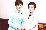 衆議院議員 小池百合子氏と面談。